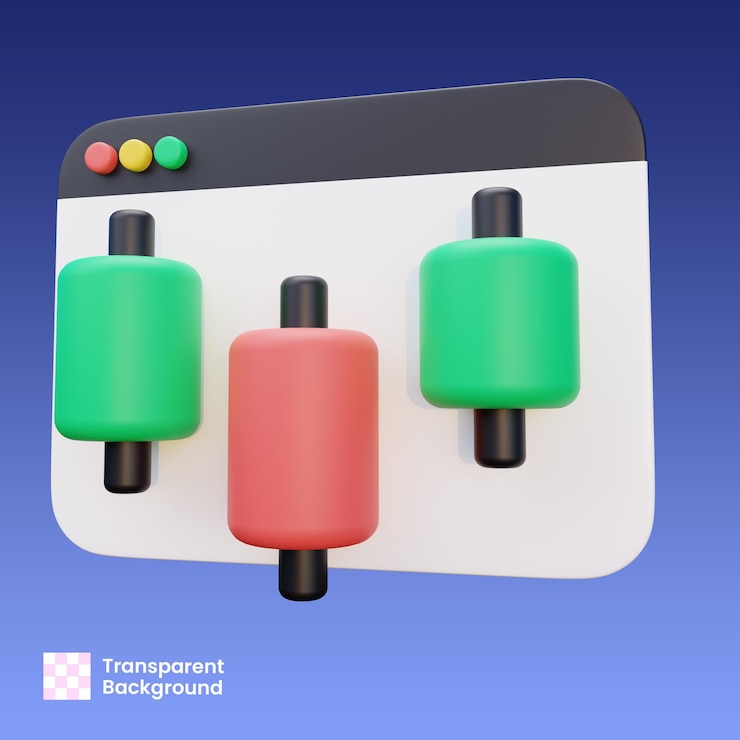 PSD 3d candle stick