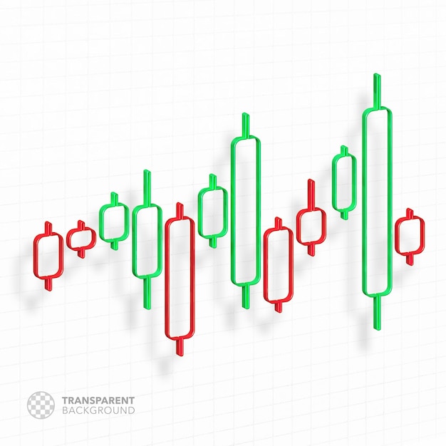 PSD 3d candlesticks handel forex grafieken analyse grafieken financiën banking infographics blues isoleren geen bg