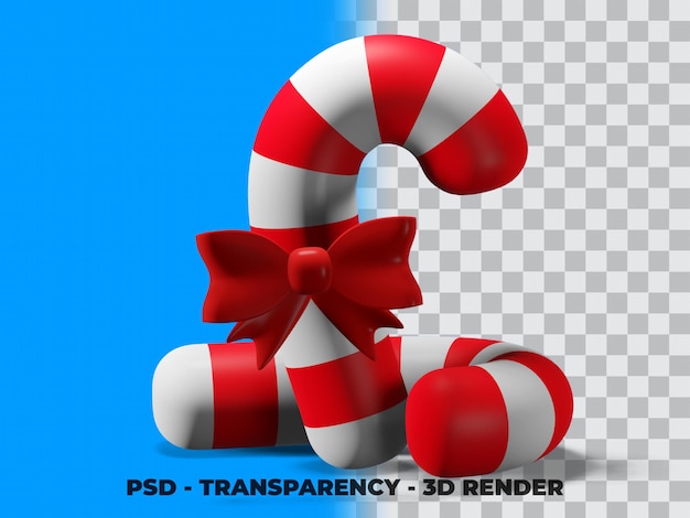 3d candy clipart met transparantie render modellering premium psd