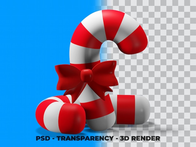 3d candy clipart с прозрачным моделированием рендеринга премиум psd