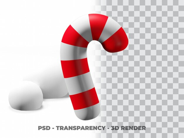 3D Candy Clipart z modelowaniem przezroczystości premium psd