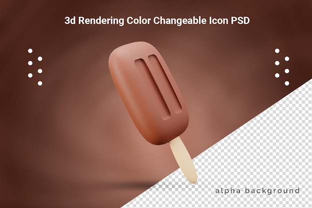 3d candy ice cream