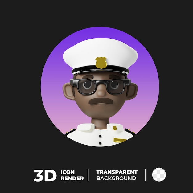 PSD 3d captain avatar