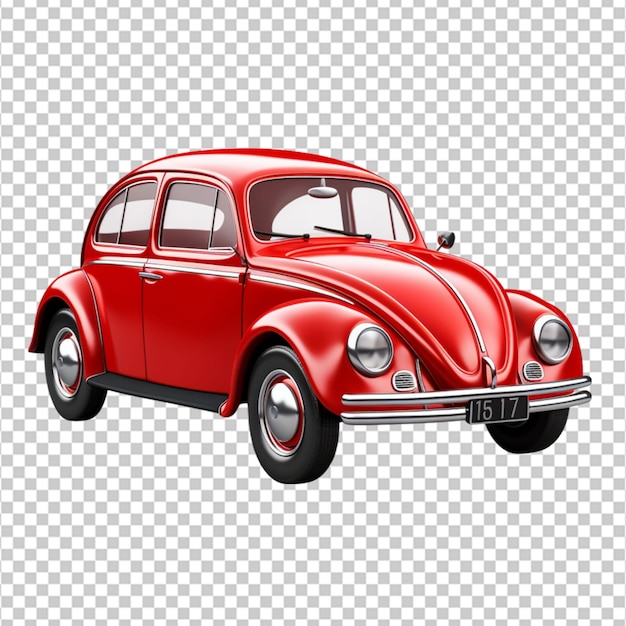 3D Car clipart on white background