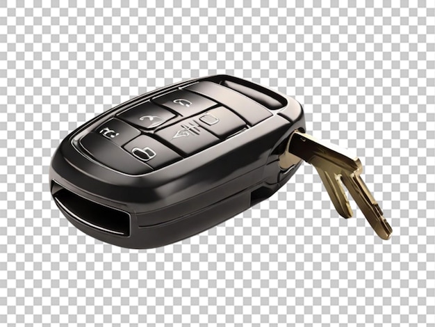 3d of car key on white background