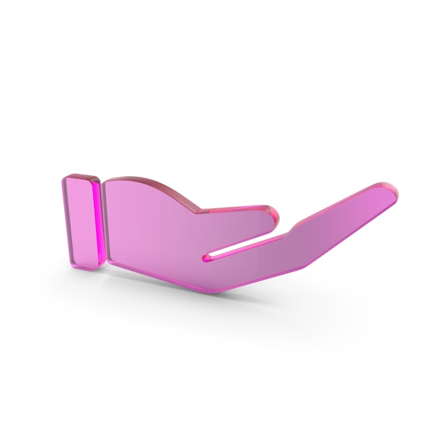 3D Care Hand Icon Symboliserend Gezondheid en Ondersteuning Gedetailleerde Hand Care Icon voor Medische Hulp
