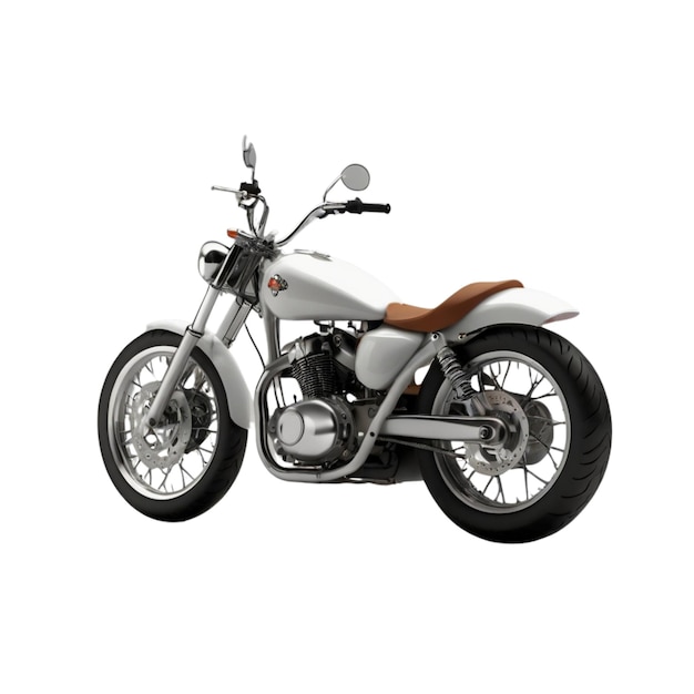3d cartoon bike isolated on transparent background