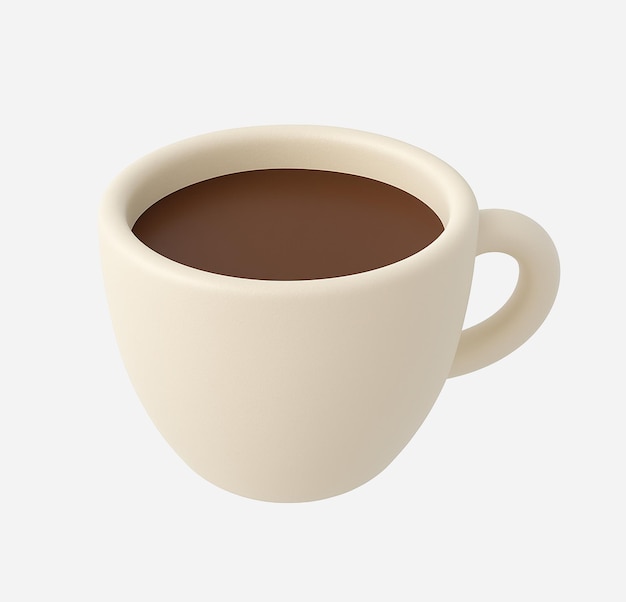 3D Cartoon Coffee Cup
