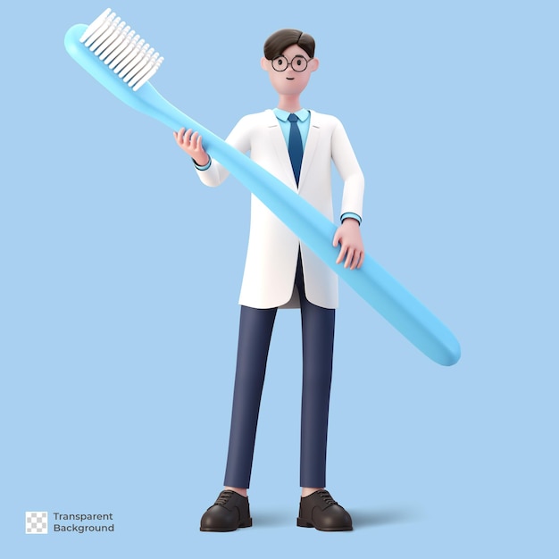 3d cartoon doctor character