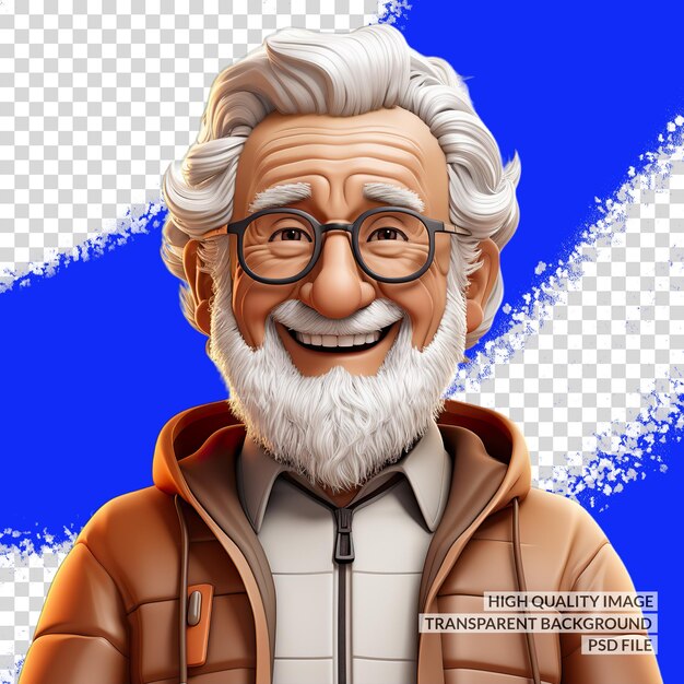 PSD 3d cartoon dokter 3d png clipart doorzichtige geïsoleerde achtergrond