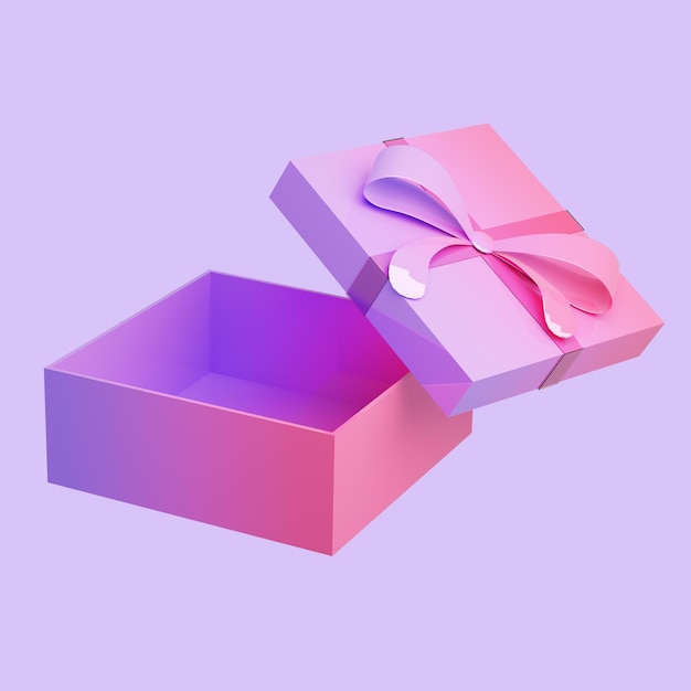 3D Cartoon Gift Icon