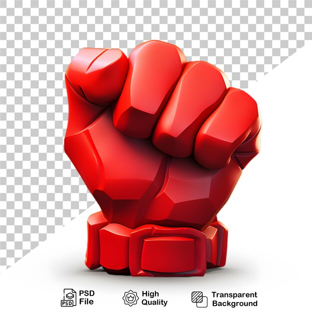 PSD 3d cartoon hand sign isolated on transparent background png file