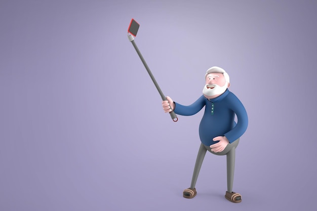 PSD 3d cartoon men illustration