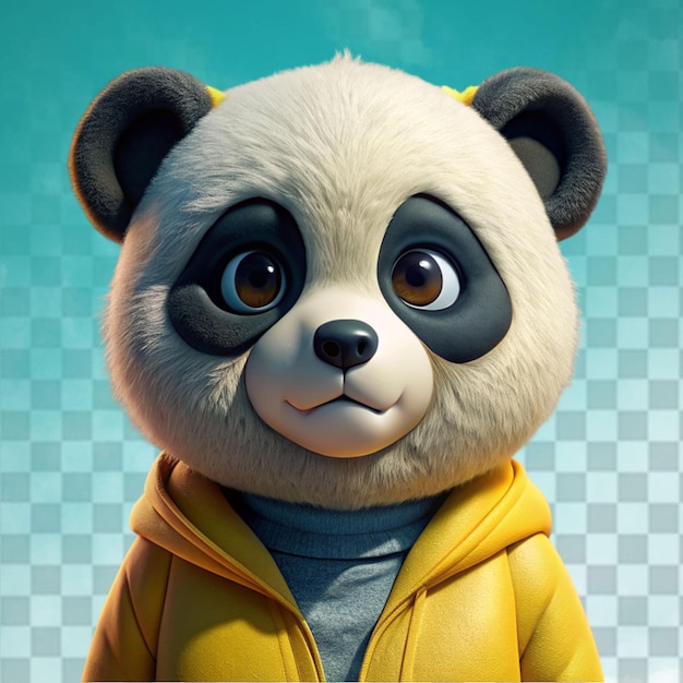 PSD animazione 3d dell'orso panda