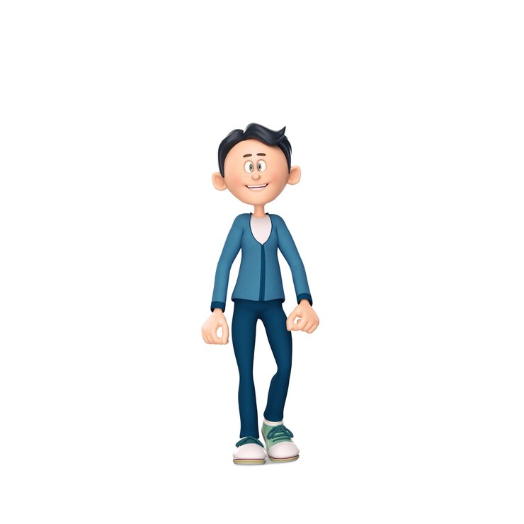 PSD 3d 만화 포즈 프 3d 아이콘
