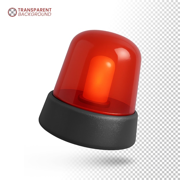 3D Cartoon Siren Icon