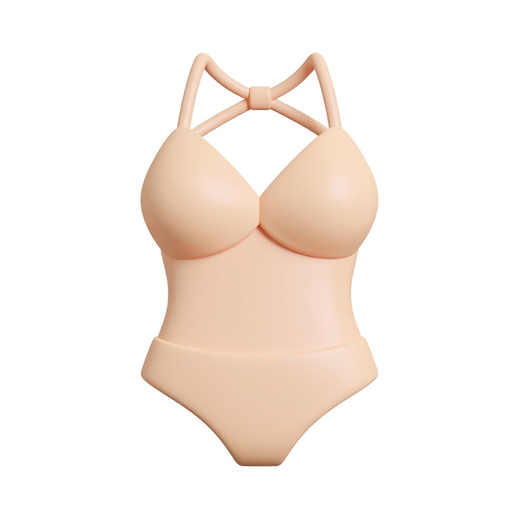 PSD 3d cartoon swimsuit illustration