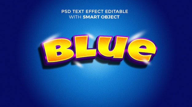 3d cartoon text effect psd editable