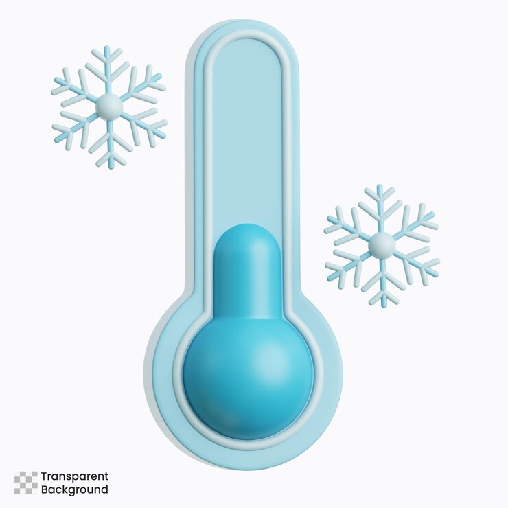 PSD 3d cartoon thermometer