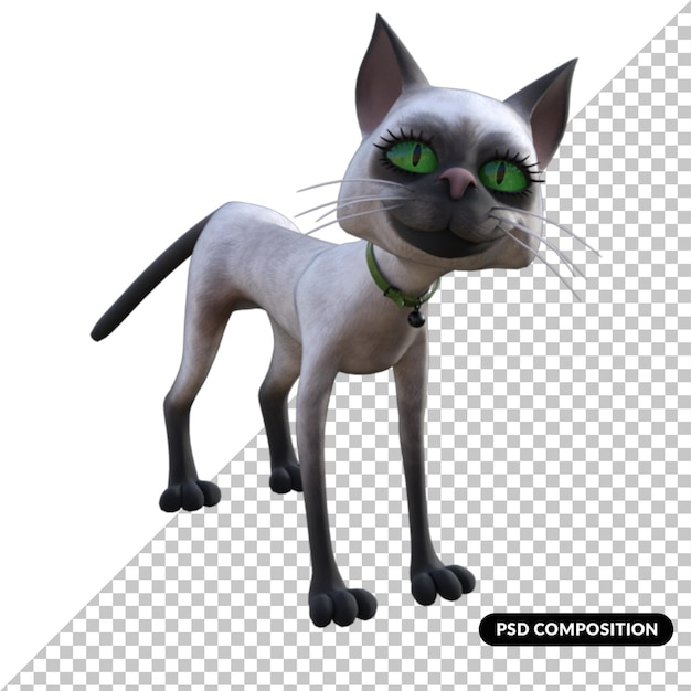 3 d 猫分離プレミアム psd