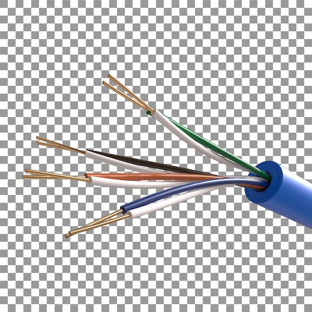 PSD 3d cat6-kabel met koperdraad