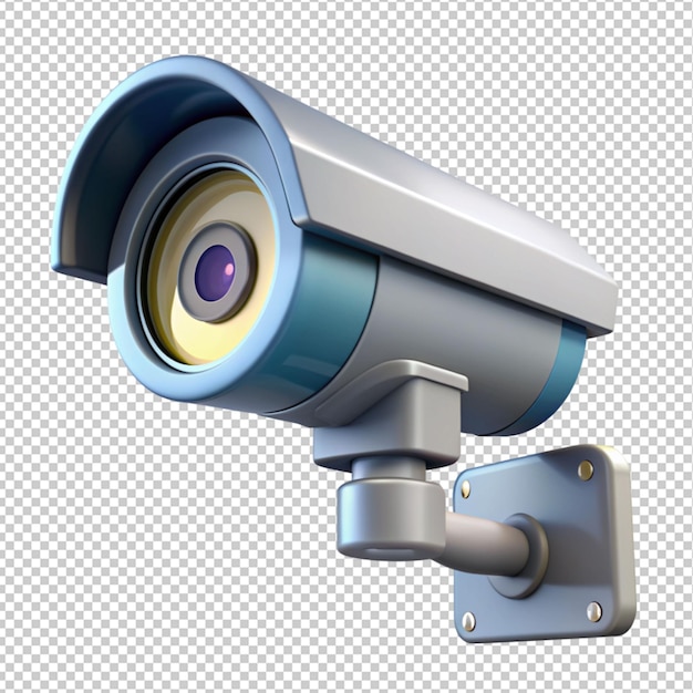 PSD 透明な背景の3d cctv カメラ