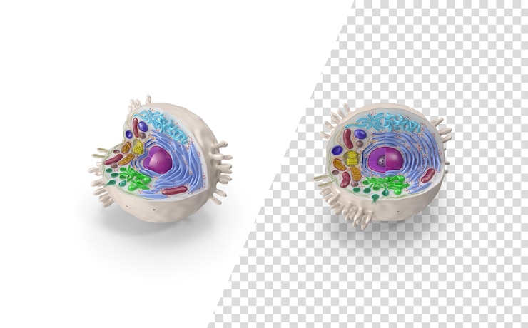 PSD 3d cell nucleus png