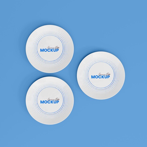 3D Ceramic Plate Mockup