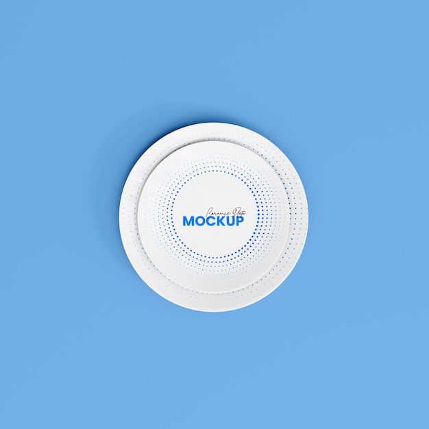 3D Ceramic Plate Mockup