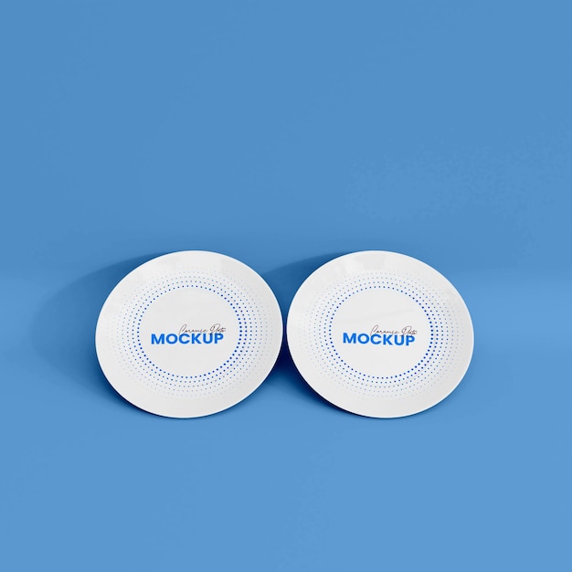 3D Ceramic Plate Mockup
