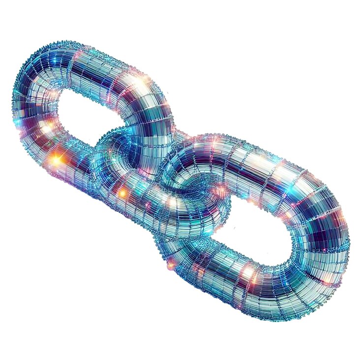 PSD 3d chain link design for modern digital art