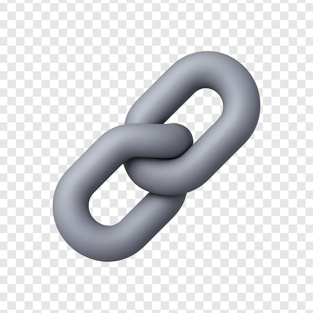 3D chain link icon