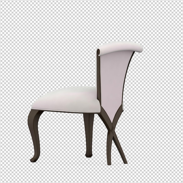 3d chair isolated rendering