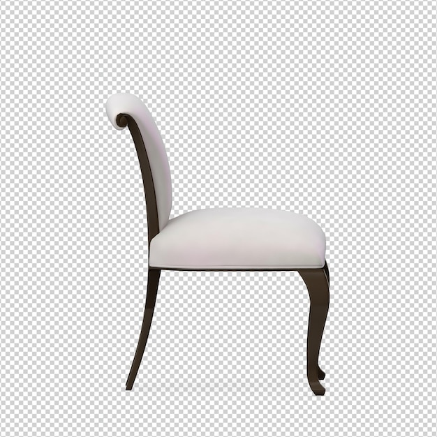 3d chair isolated rendering