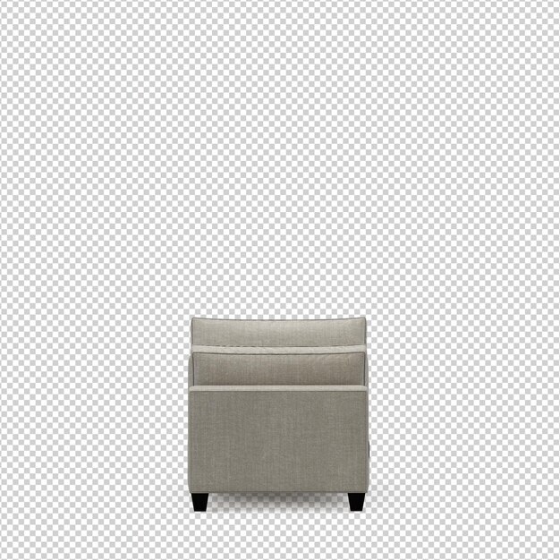 3d chair isolated rendering