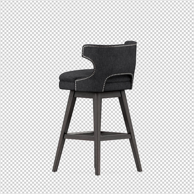 3d chair isolated rendering