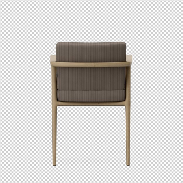 3d chair isolated rendering