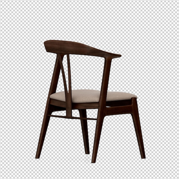 3d chair isolated rendering