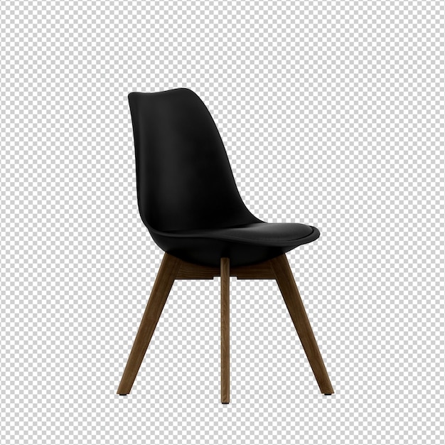 3D chair isolated rendering