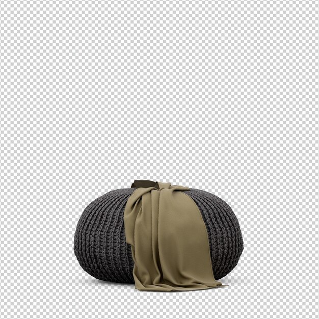 3d chair isolated rendering