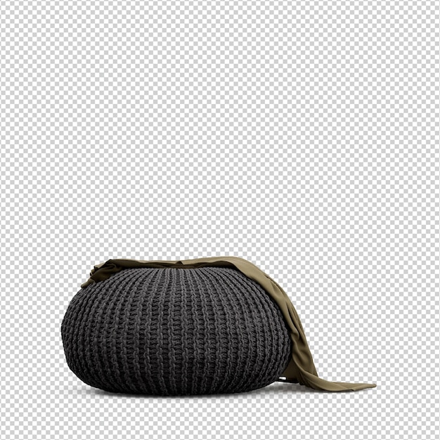 3d chair isolated rendering