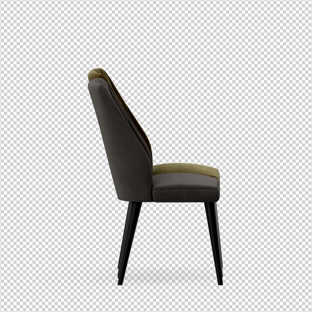 PSD 3d chair isolated rendering