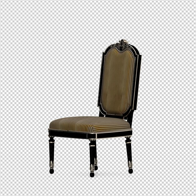 3d chair isolated rendering