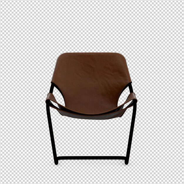 PSD 3d chair isolated rendering