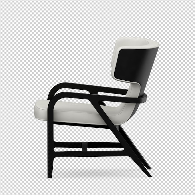 3D chair isolated rendering