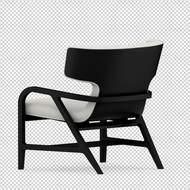 3d chair isolated rendering