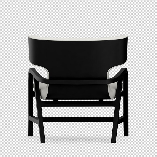 PSD 3d chair isolated rendering