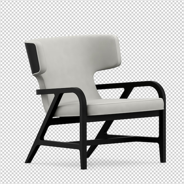 3D chair isolated rendering