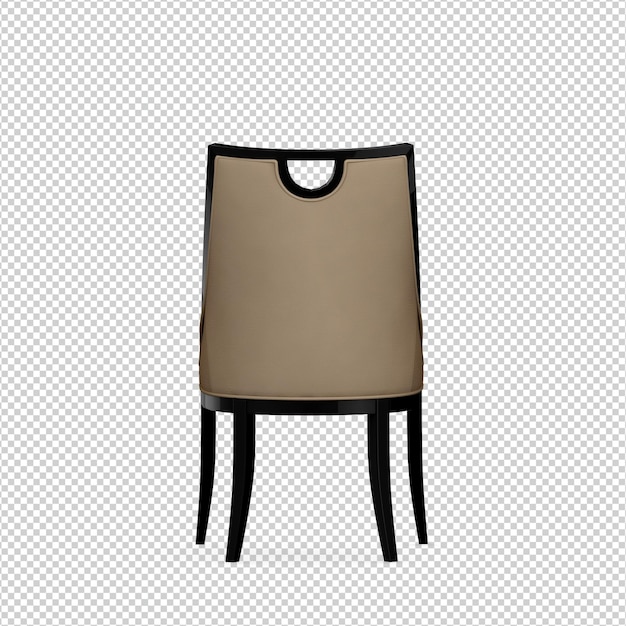 3d chair isolated rendering