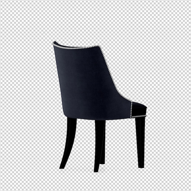 3d chair isolated rendering